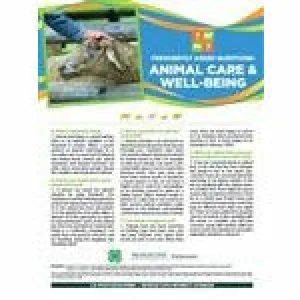 4-H Animal Care & Well-Being Poster - General Animal Well-Being