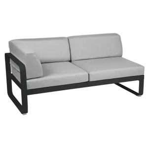 BELLEVIE 2-SEATER LEFT CORNER MODULE-FLANNEL GREY CUSHION