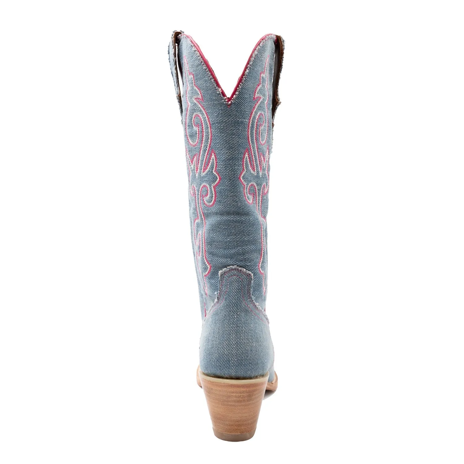 Ferrini Womens Billie Jean V-Toe Denim Textile Cowboy Boots