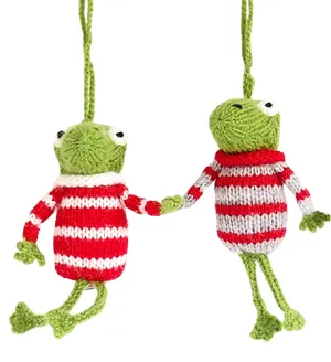 Frog Ornament- Set Of 2