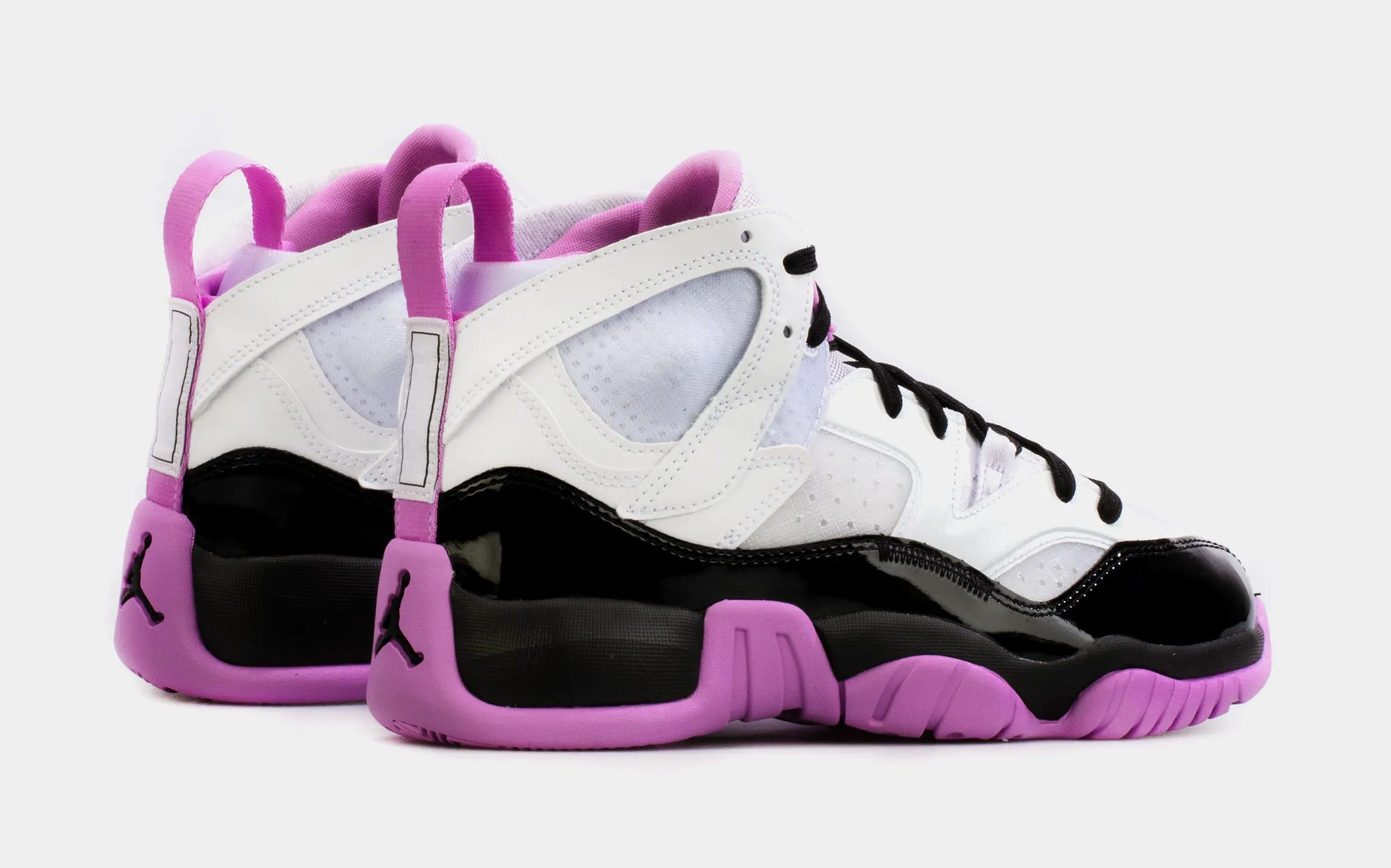 Jumpman Two Trey Barely Grape Grade School Lifestyle Shoes (Purple/White)