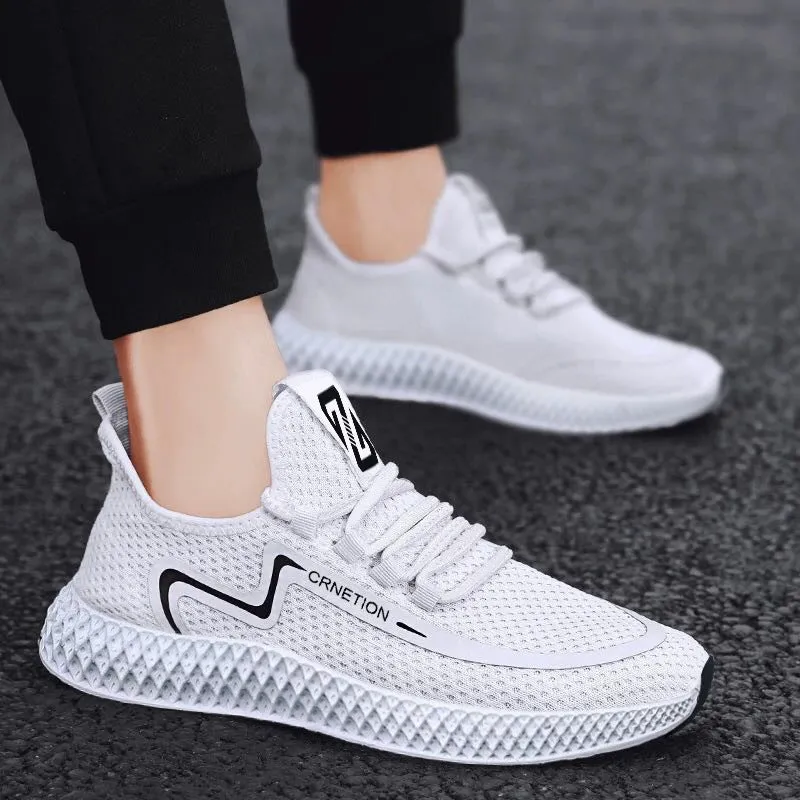 Men's shoes 2021 summer new sports shoes fashion soft bottom breathable casual shoes flying weave men's casual sports shoes