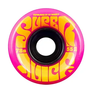 OJ 55mm 78a Mini Super Juice Pink Skateboard Wheels 4pk