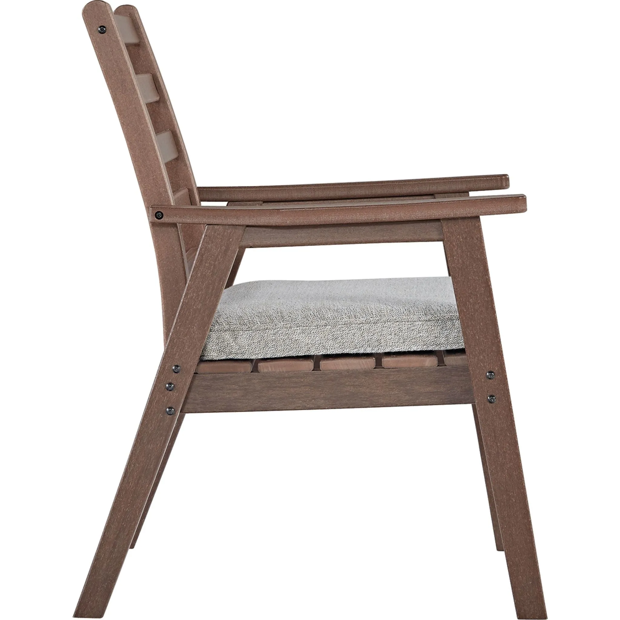 Outdoor Emmeline Arm Chair with Cushion (set of 2)