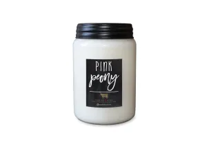 Pink Peony 26oz Farmhouse Jar Candle by Milkhouse Candle Co.