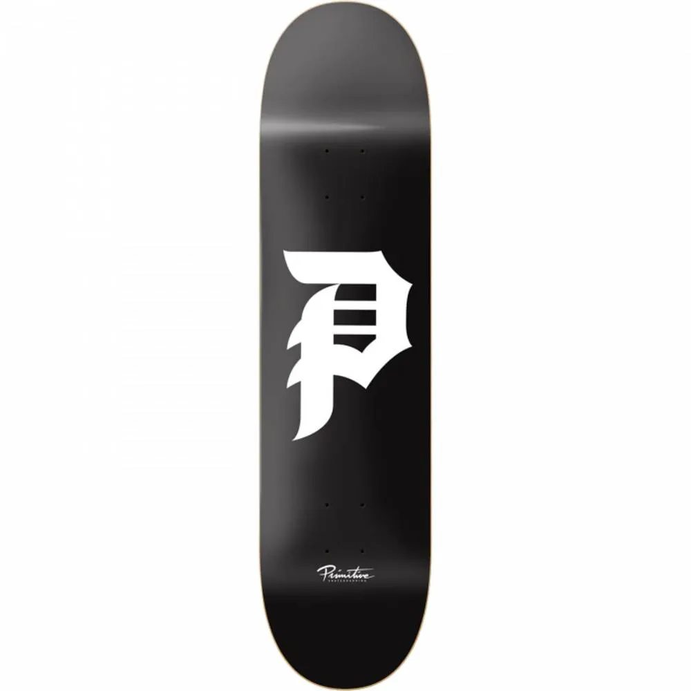 Primitive Dirty P Core 8.5" Black/White Skateboard Deck