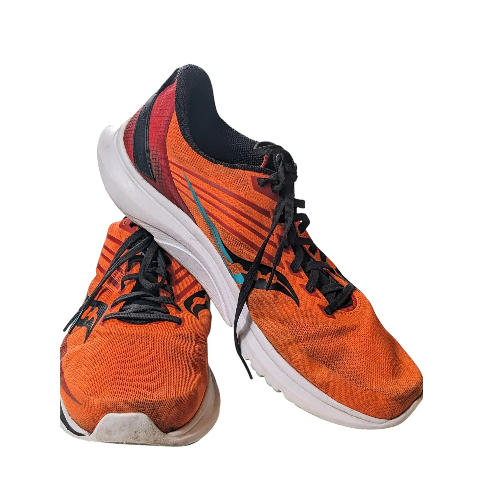 Saucony Kinvara 12 Running Shoes Mens 12 Orange Lightweight Performance Marathon