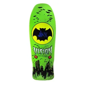 Vision 10"x 30.25" Jinx Mini Pro Model Modern Concave (LIME STAIN) Skateboard Deck