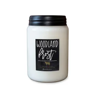 Woodland Frost 26oz Farmhouse Jar Candle by Milkhouse Candle Co.